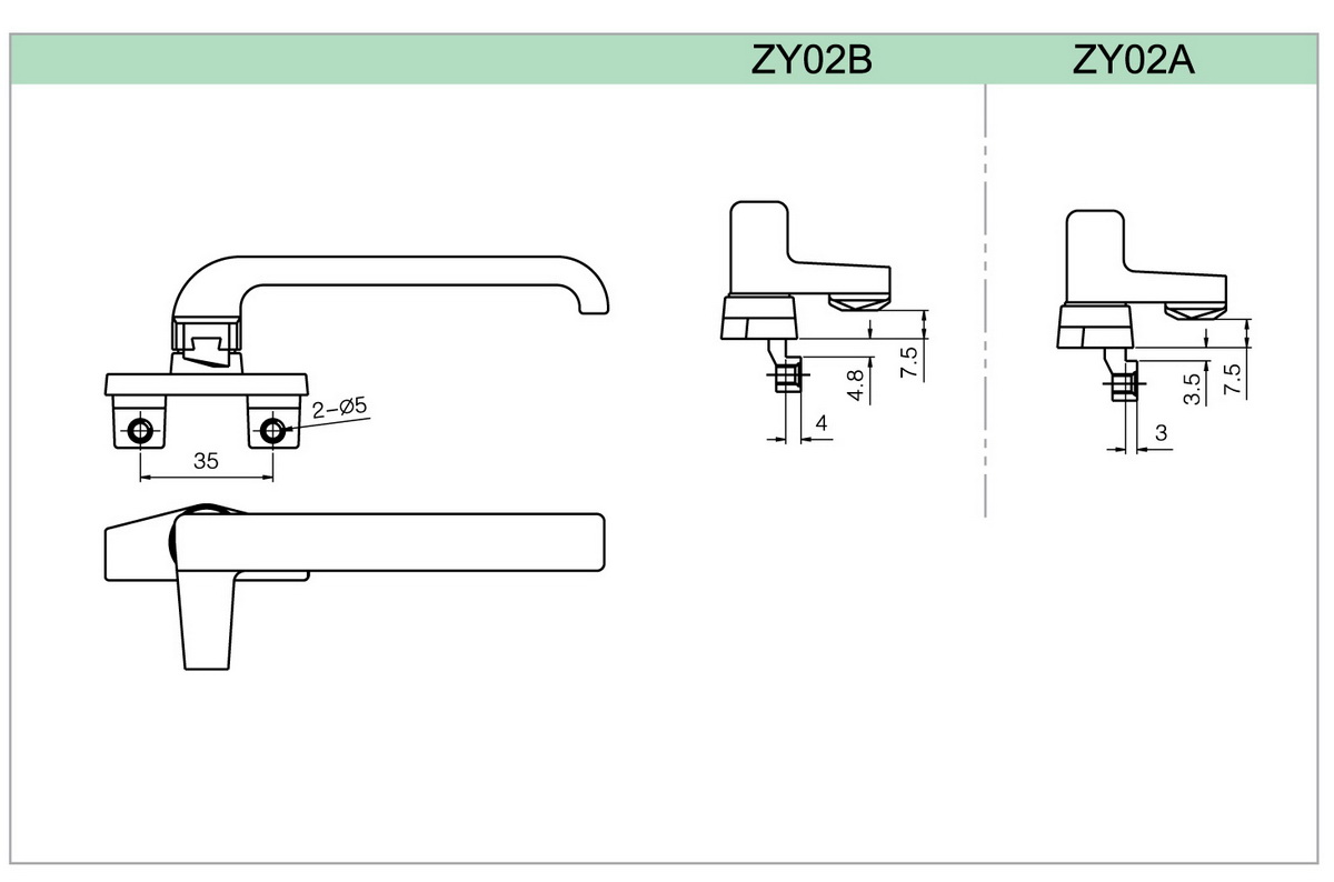 ZY02A施壓執(zhí)手,七字執(zhí)手